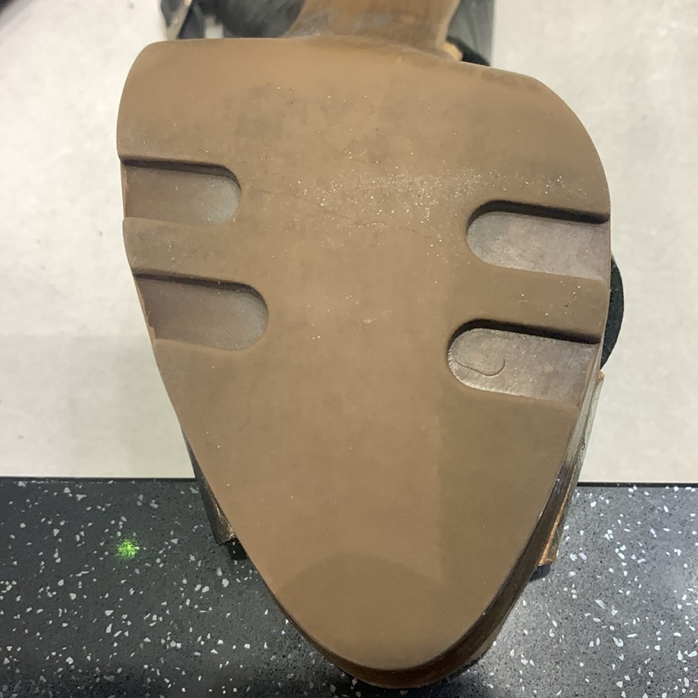Portuguese Made Gorgeous Leather Cork Platform High Heels Sandals - Picture 11 of 11